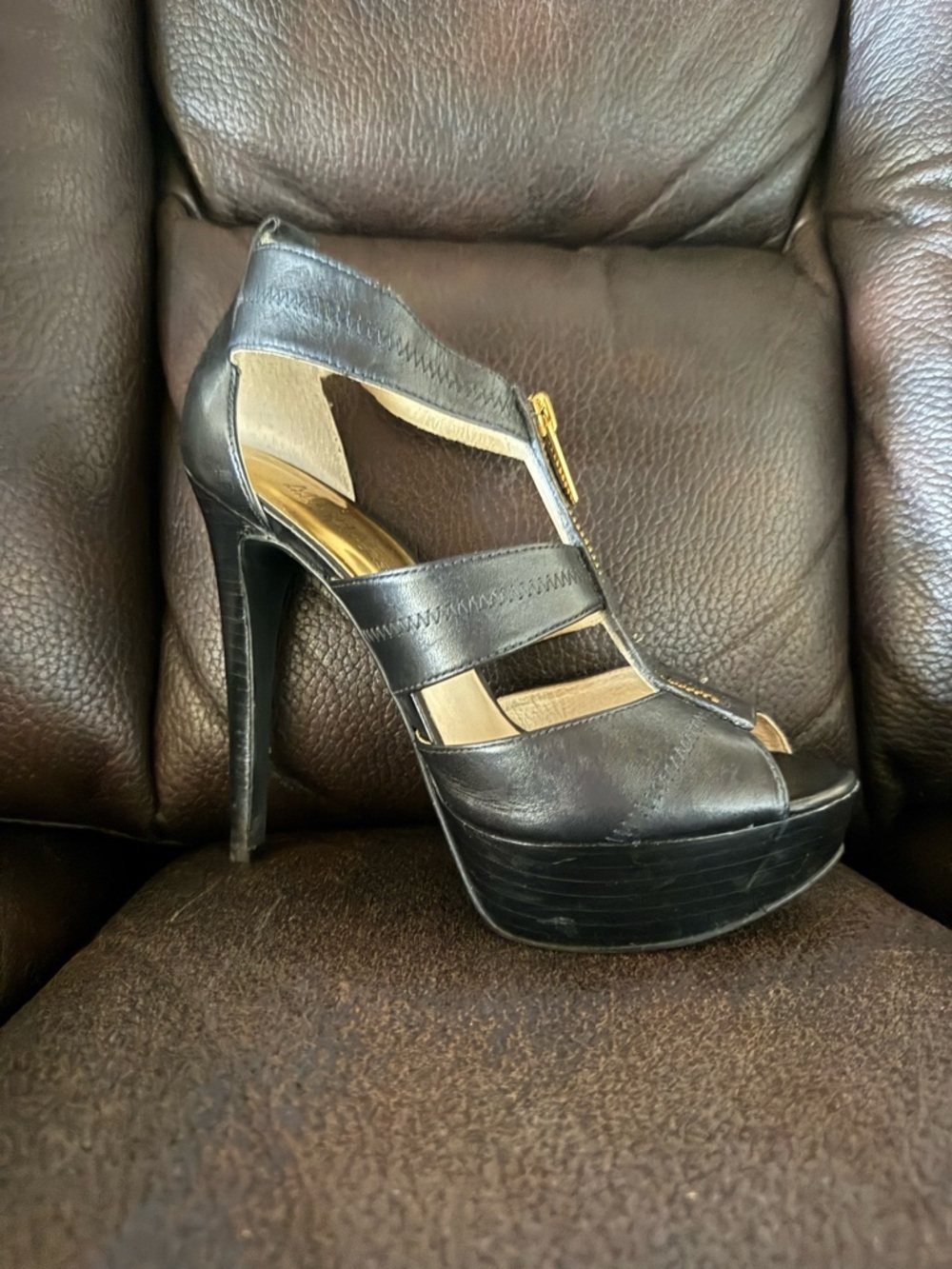 Michael Kors Black Berkley Platforms